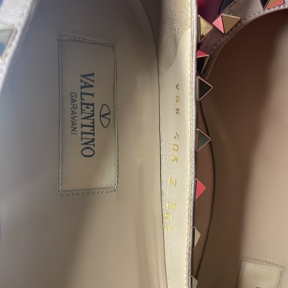 ♥️SOLD♥️ Pre-owned Valentino Garavani Rockstud BLK Patent Leather Flats - Picture 5 of 7